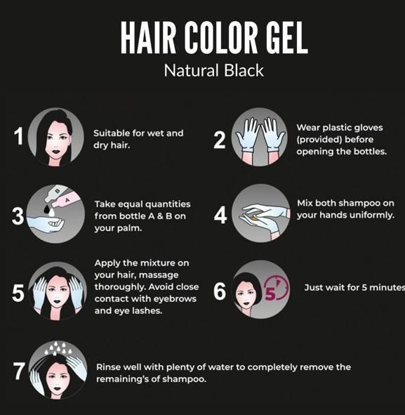 Hair Color Gel – 100% Gray Hair Coverage for men and women (125ML × Pack of 2)