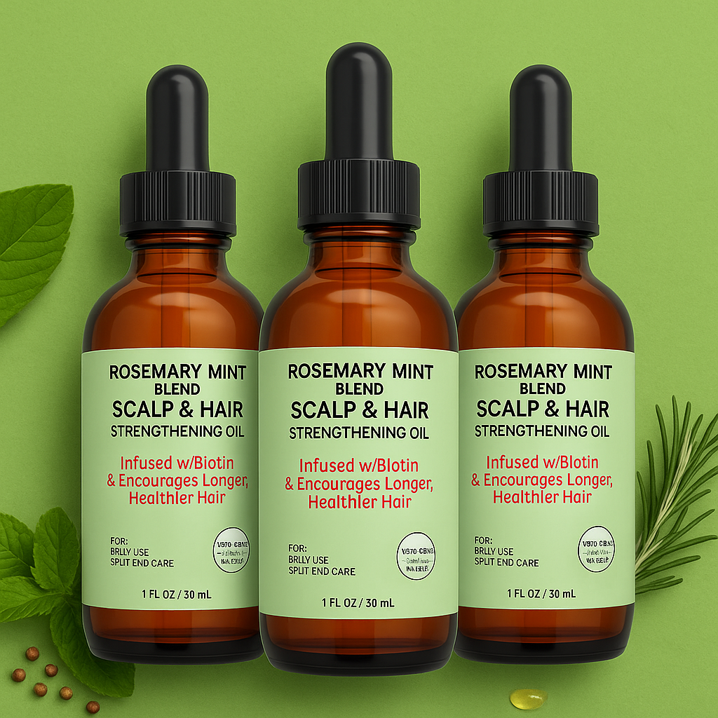 Original Rosemary Mint Scalp & Hair Strengthening Oil (Combo)